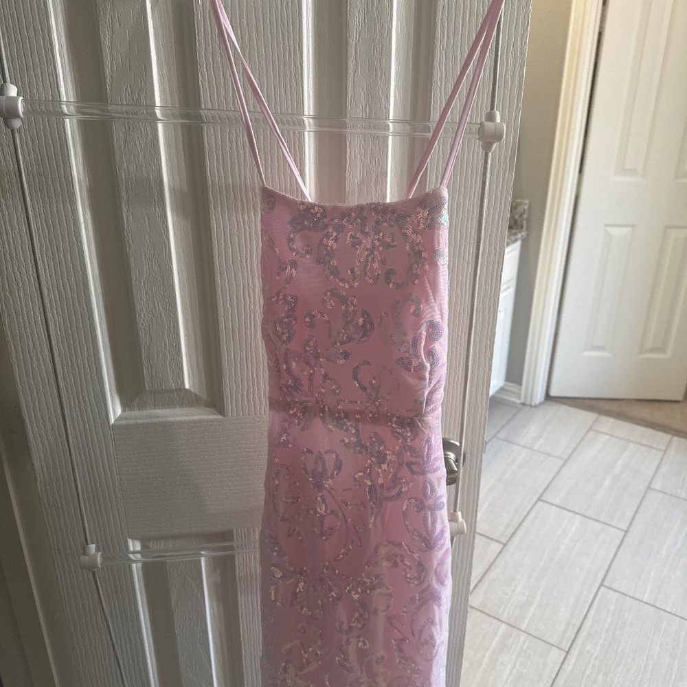Coco pink sequin dress